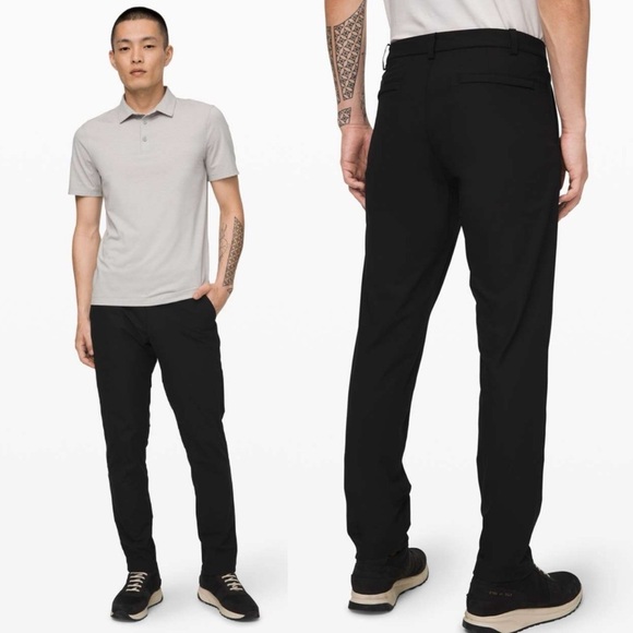 Lululemon Commission Pant Classic *Warpstreme 32" Black Sz 32 - Picture 1 of 16
